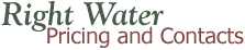 Right Water Pricing and Contacts