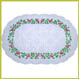Printed Floral Lace Vinyl Runners Design #1