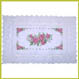 Printed Floral Lace Vinyl Runners Design #3