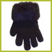 Fur Trim Mini Gloves