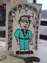 3D drawing on cardstock
