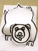 un dessin d'un ourse / 3D drawing of a bear