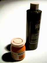 bottled tempera paint