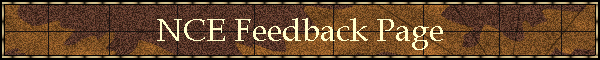 NCE Feedback Page