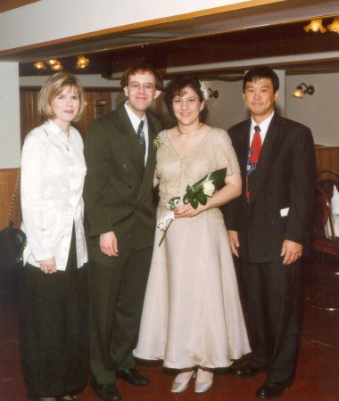 Andrea Hanson (Mrs. Bernard How), Michael, Bev, and Bernard How