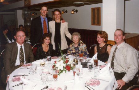 Jim Hughes, Jane Wheeler, Paul & Debbie Harris, Florence Bramson, and Melissa & Tim Strangway