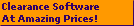 Clearance Software
At Amazing Prices!