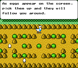 Motteke Tamago Instructions Screen (English)