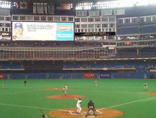 Pat on the Skydome mound