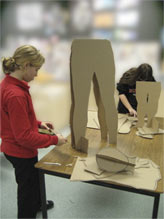Making life-size figures 3D figures out of cardboard
