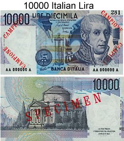 10 Mila Lire