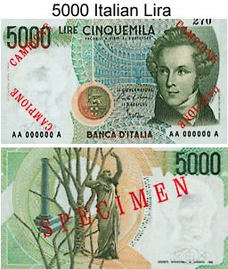 5 Mila Lire