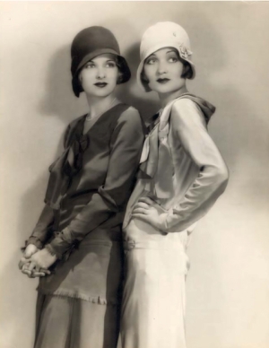 Stylish sisters: Joan and Constance Bennett, chic flappers in the late 1920s