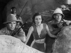 Neil Hamilton with Maureen Oâ€™Sullivan and Paul Cavanaugh in Tarzan the Ape Man (1932): â€œOnly Tarzan can save us now!â€� 