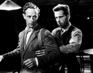 Howard and Humphrey in The Petrified Forest, the film that made Bogart a star