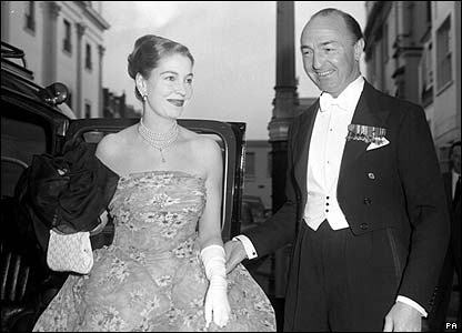 The glittering life before the fall: Valerie Hobson and husband, British MP John Profumo