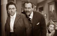 Elspeth Duxbury, Terry-Thomas and Hattie Jacques in Make Mine Mink.