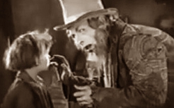 Jackie Coogan and Lon Chaney in Oliver Twist