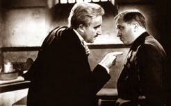 Richard Attenborough and Peter Sellers in The Dock Brief
