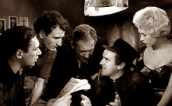 Bernard Bresslaw, Joe Melia, Sid James, George Cole and Vera Day in Too Many Crooks