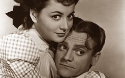 Olivia de Havilland and James Cagney.