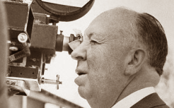 Director Alfred Hitchcock.