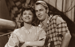 Esther Fernandez and Alan Ladd in "Two Years Before The Mast"